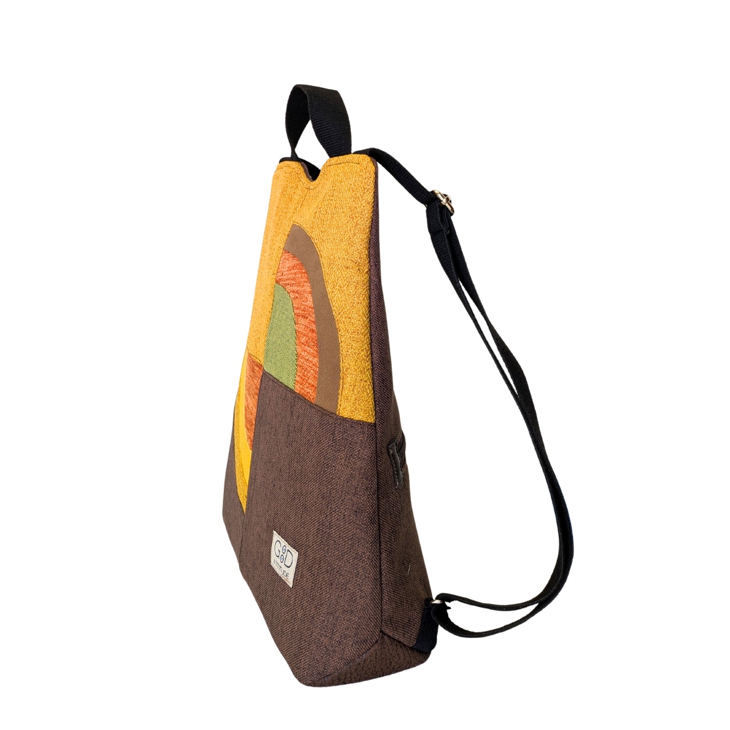 Mochila antirrobo Amanecer choco y mostaza