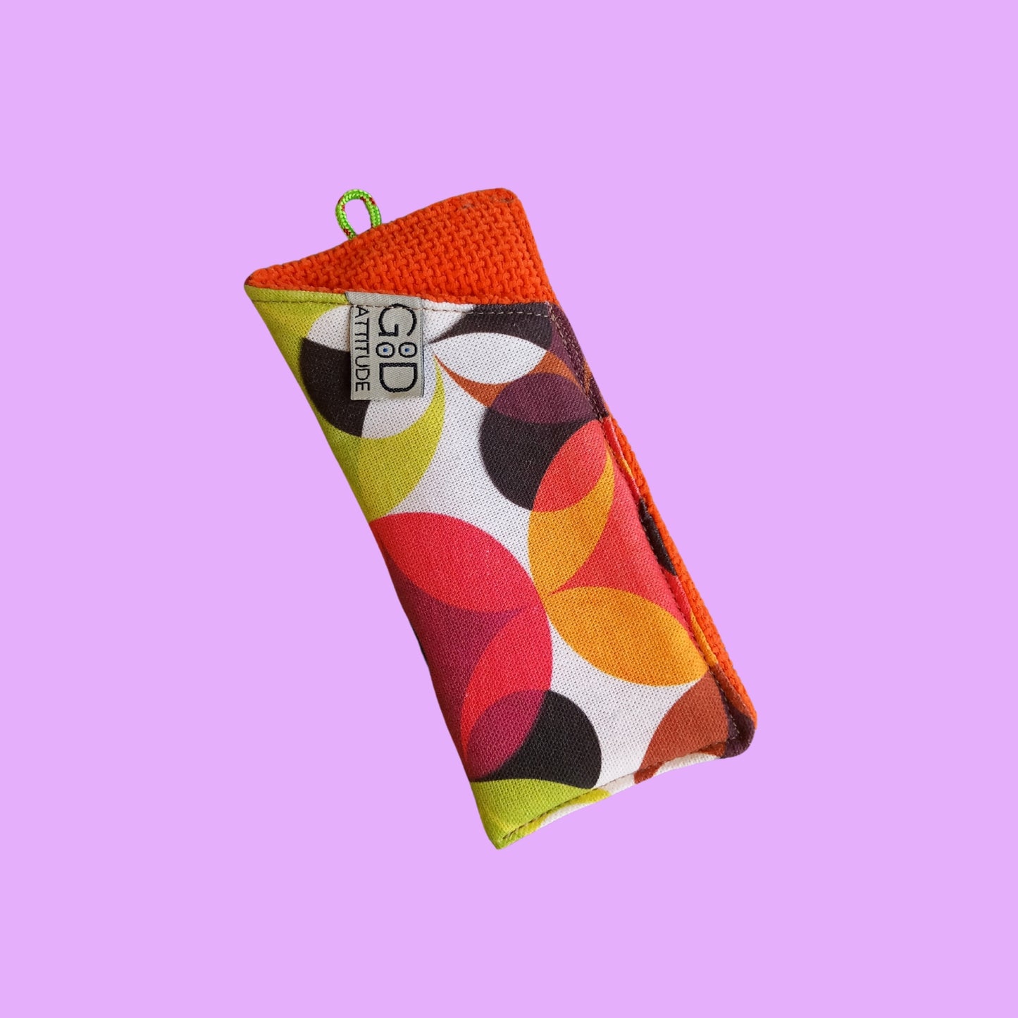 Funda de gafas mini retro naranja