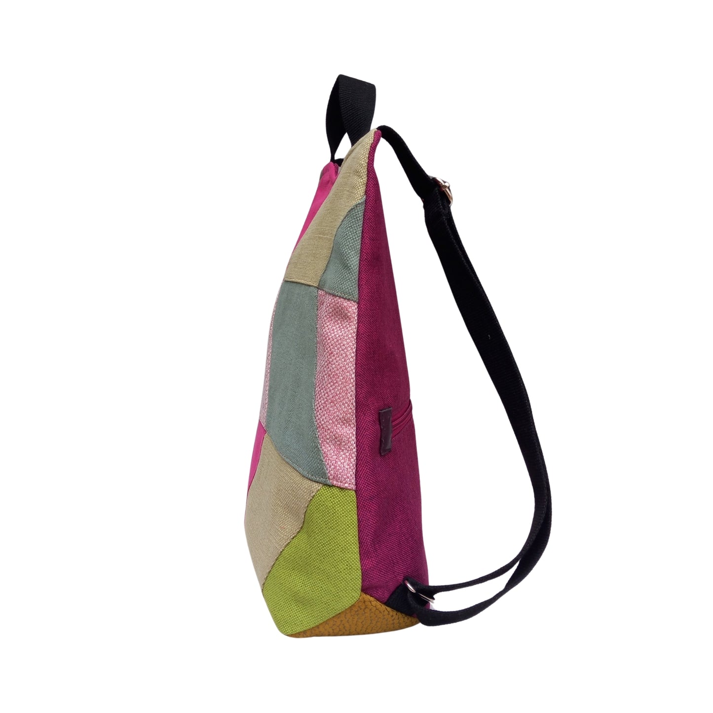 Mochila antirrobo Espigas rosas y verde