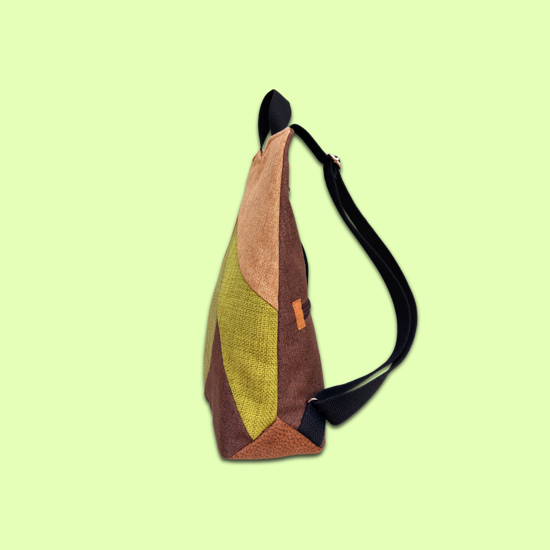 Mochila antirrobo Irati tierra y verdes