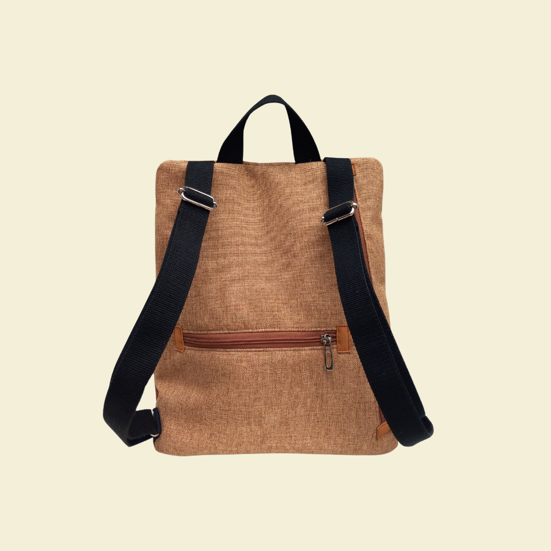 Mochila antirrobo Loira tierra y rosa