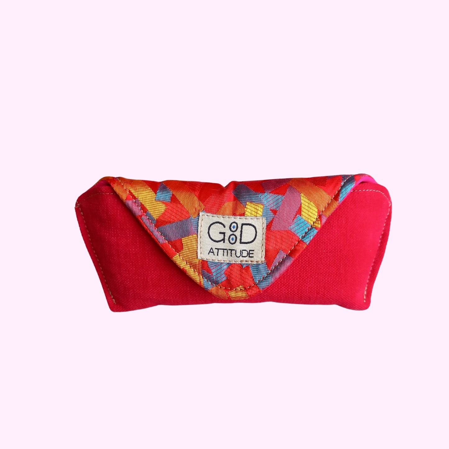 Funda para gafas serpentina rojo