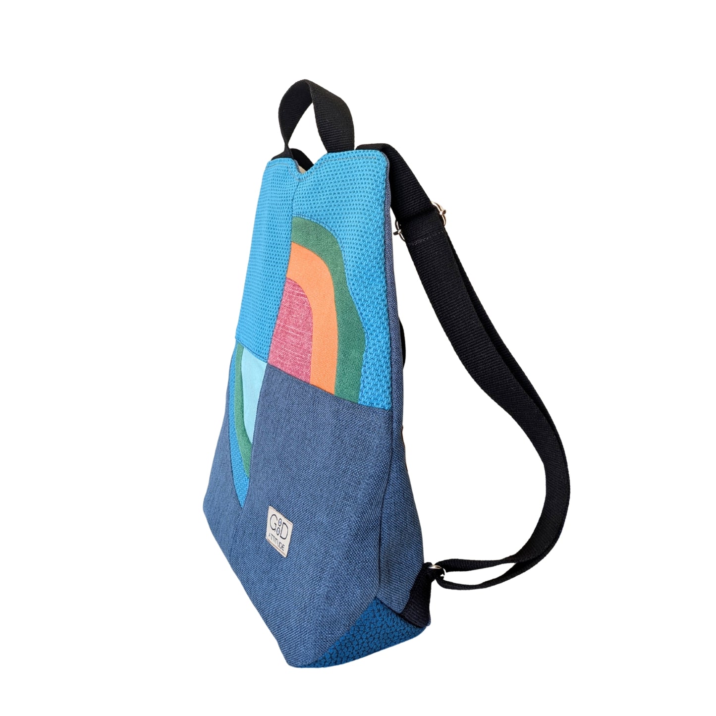 Mochila antirrobo Amanecer azul y turquesa