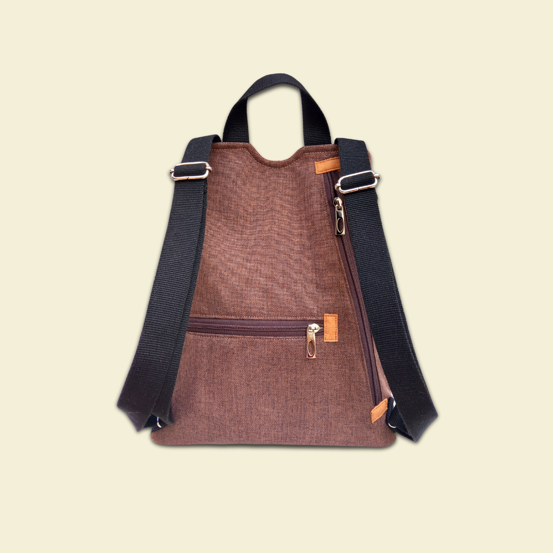 Mochila antirrobo Irati tierra y verdes