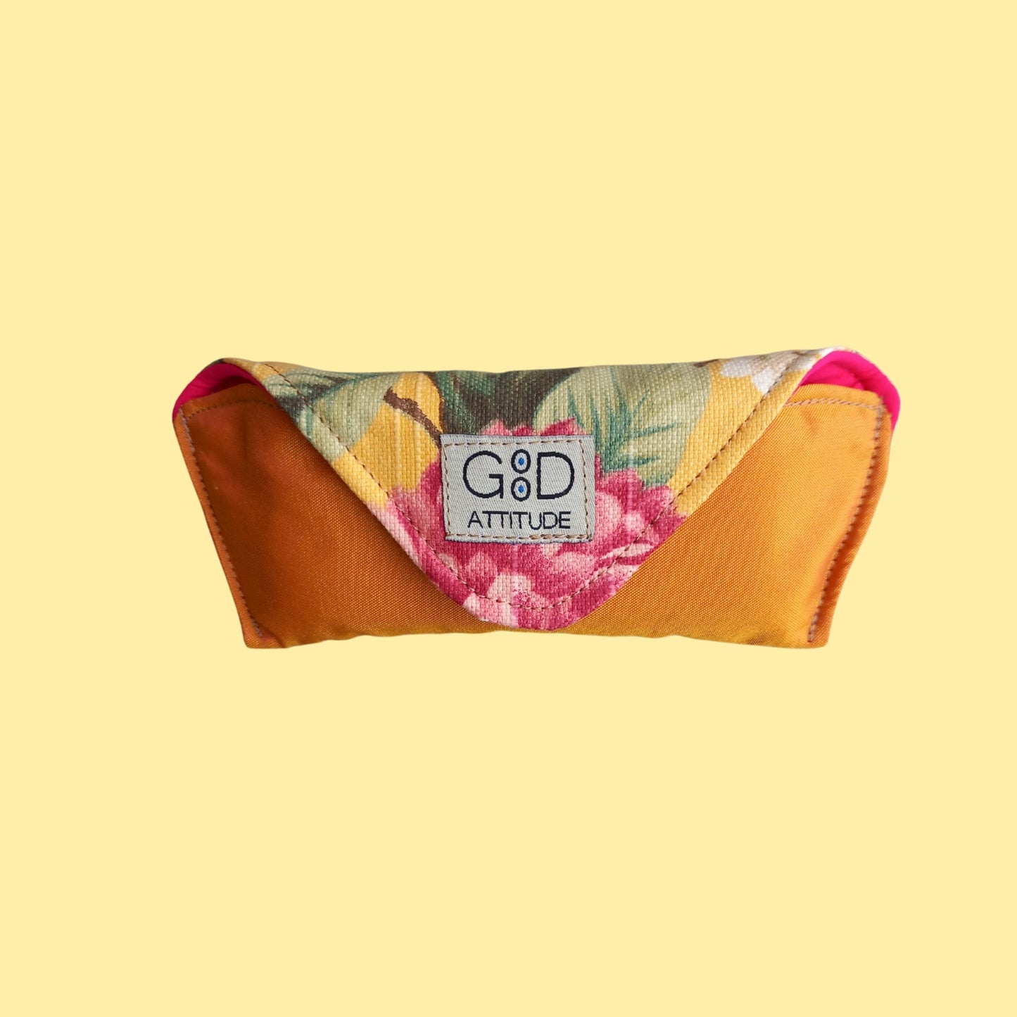 Funda para gafas flores amarillo