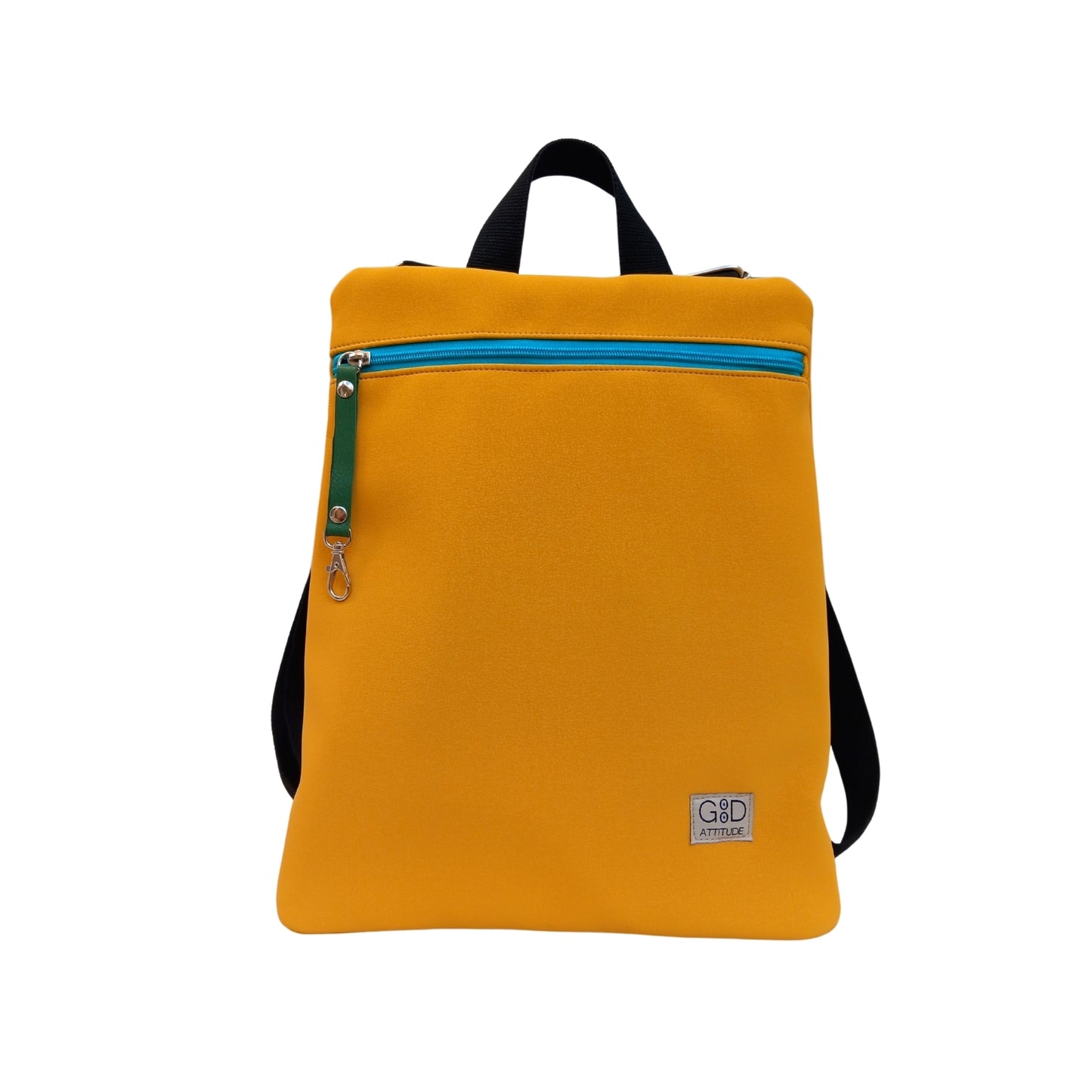 Mochila antirrobo Loira Ares mostaza turquesa
