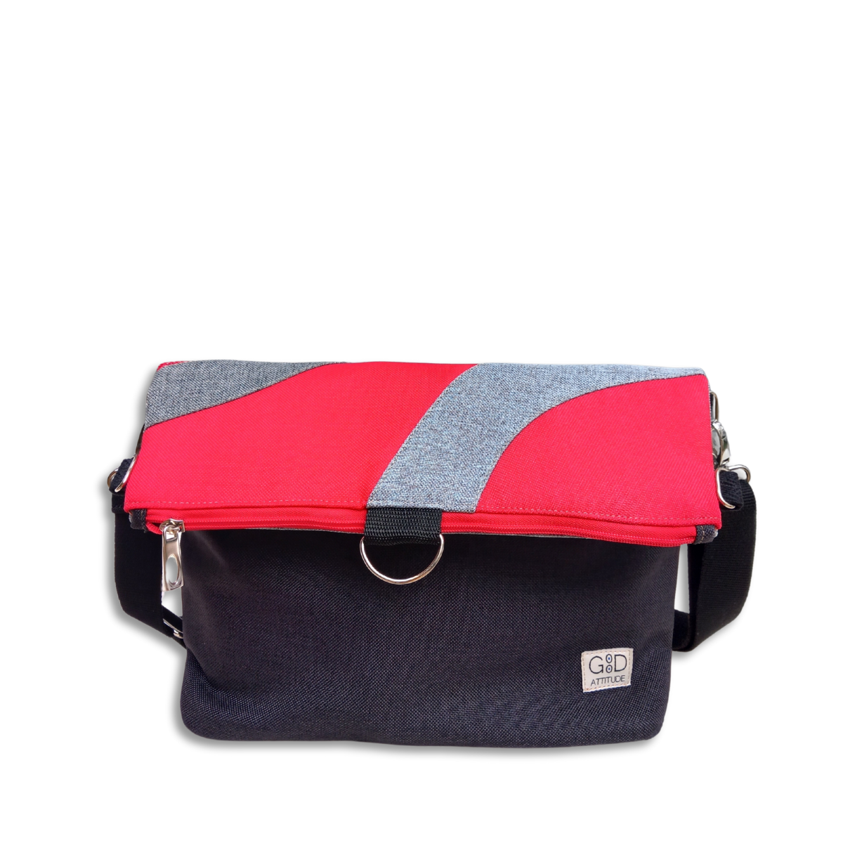 Bolso Camaleón rojo y negro