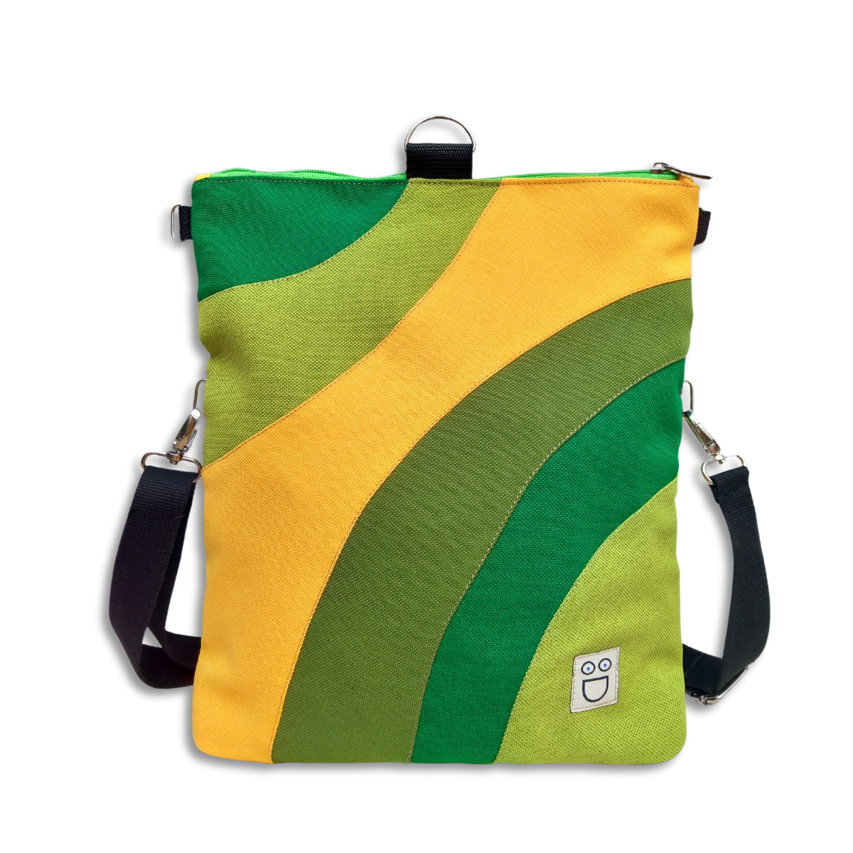 Camaleon multicolor amarillo y naranja