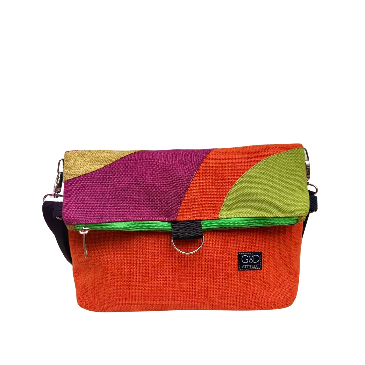 Bolso Camaleon naranja y verde