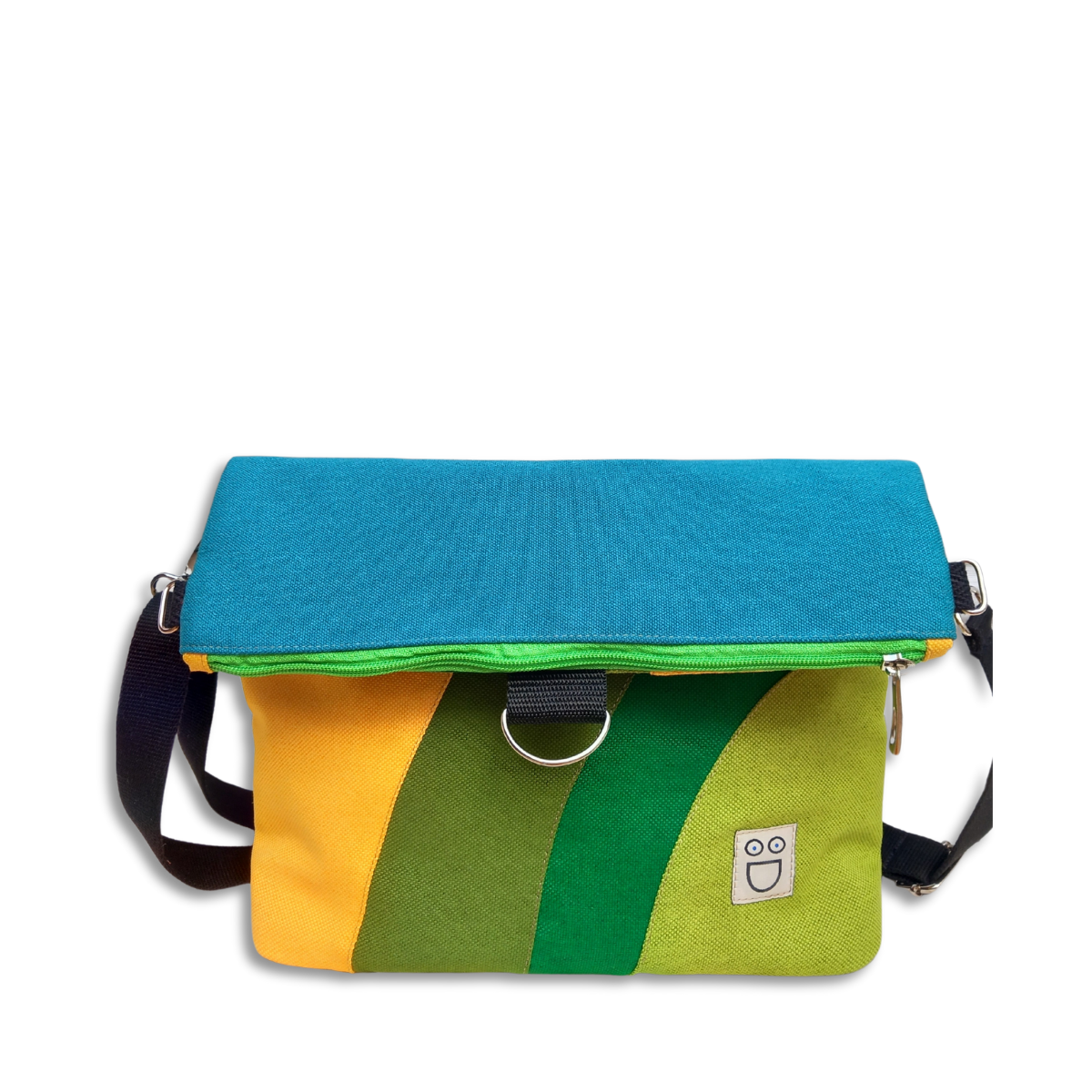 Camaleon multicolor amarillo y naranja
