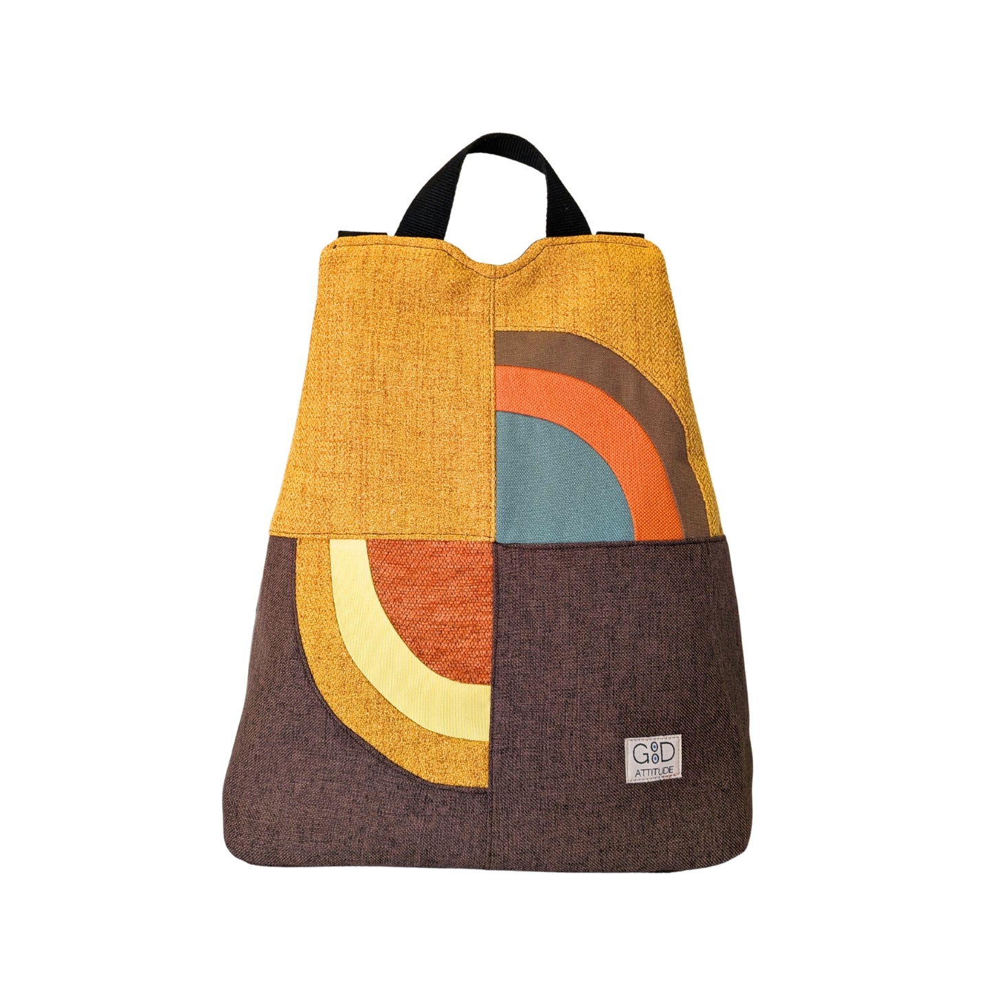 Mochila antirrobo Amanecer choco y mostaza