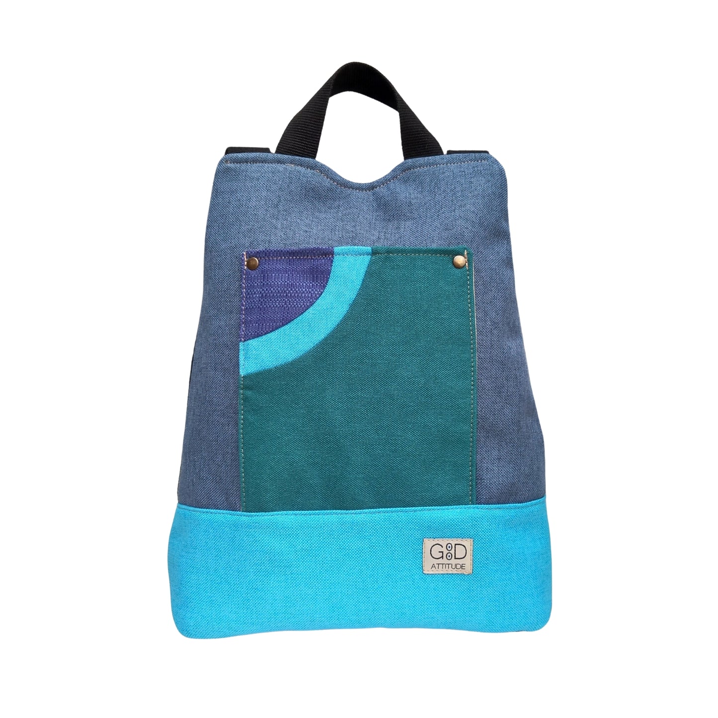 Mochila antirrobo Pocket azul y turquesa