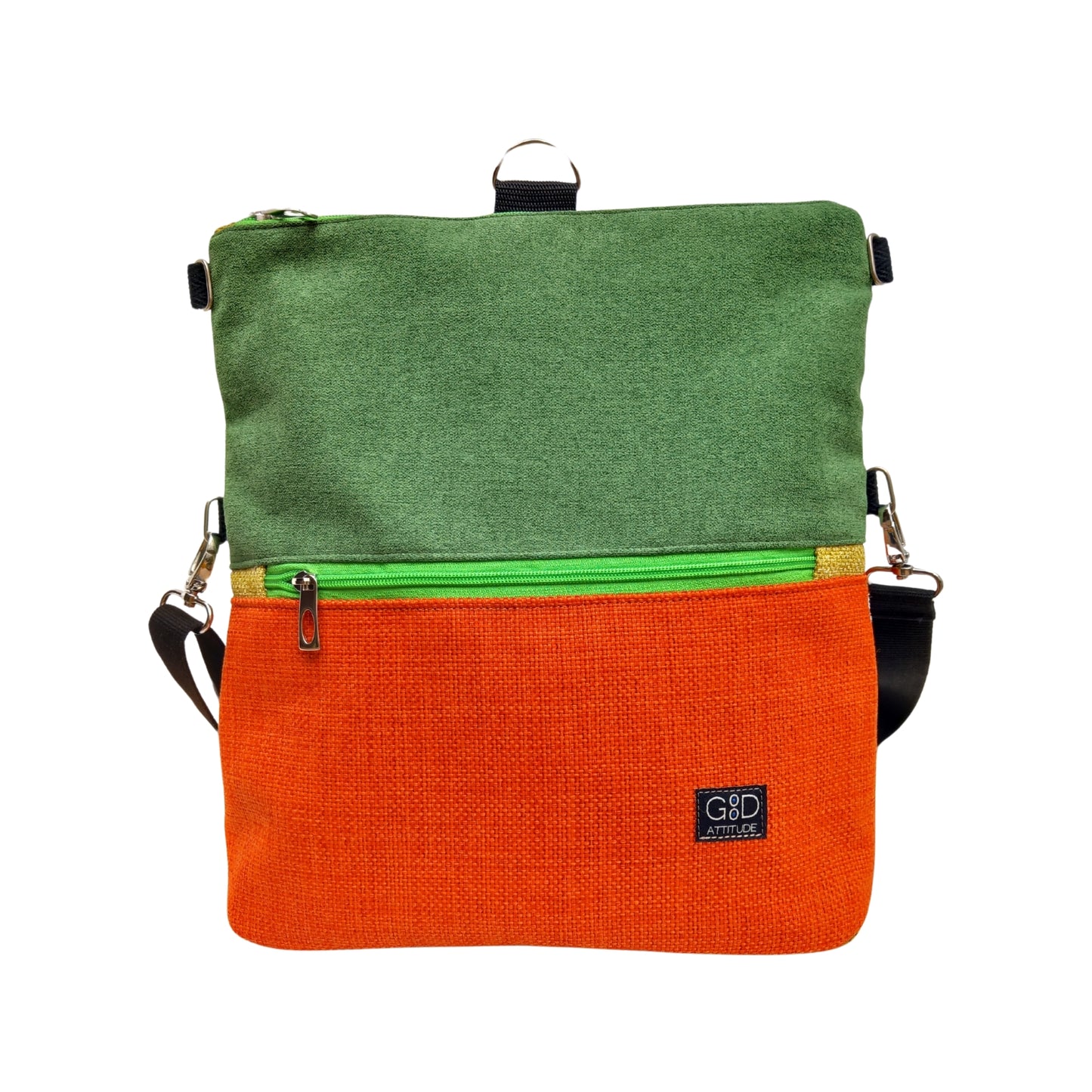 Bolso Camaleon naranja y verde