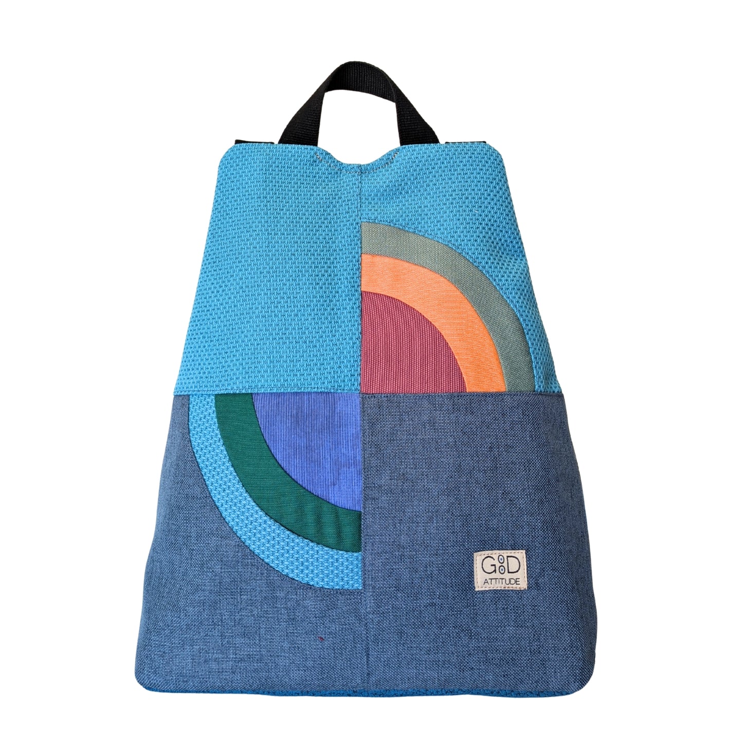 Mochila antirrobo Amanecer azul y turquesa