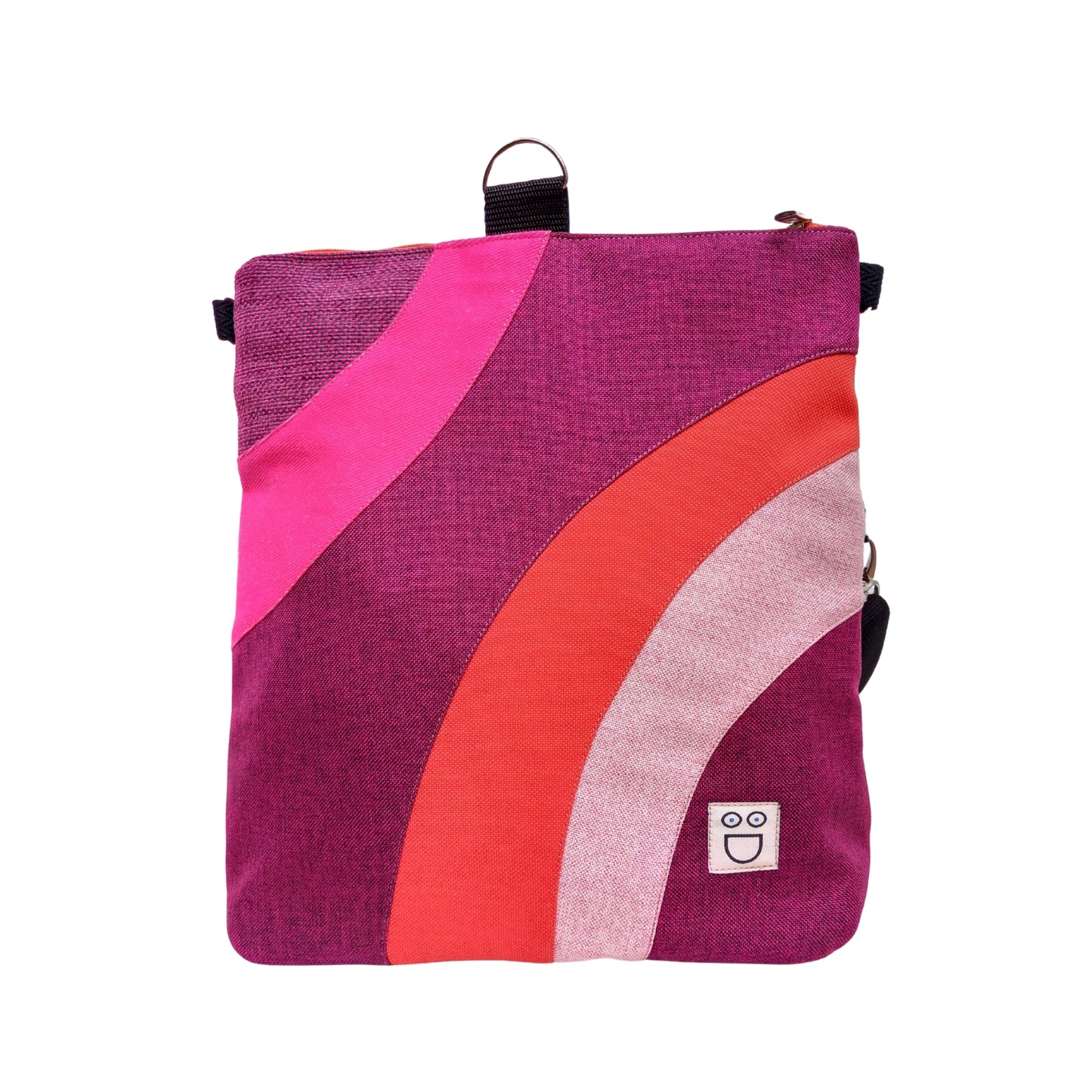 Bolso Camaleón mora y rojo