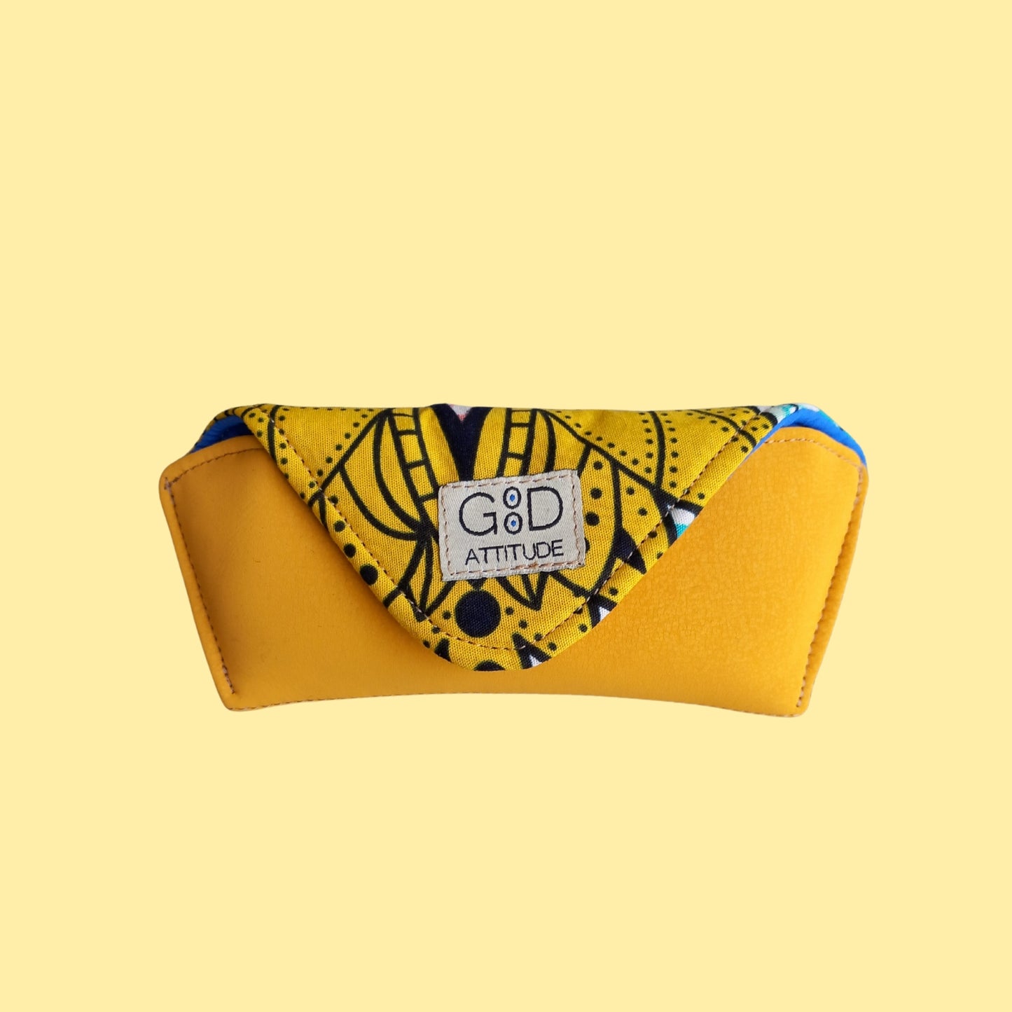 Funda para gafas africa mostaza