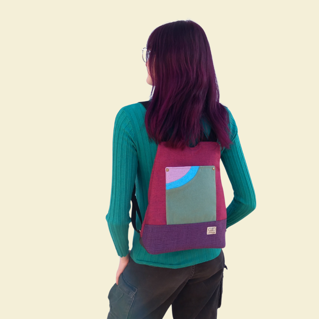 mochila antirrobo de diseño artesanal