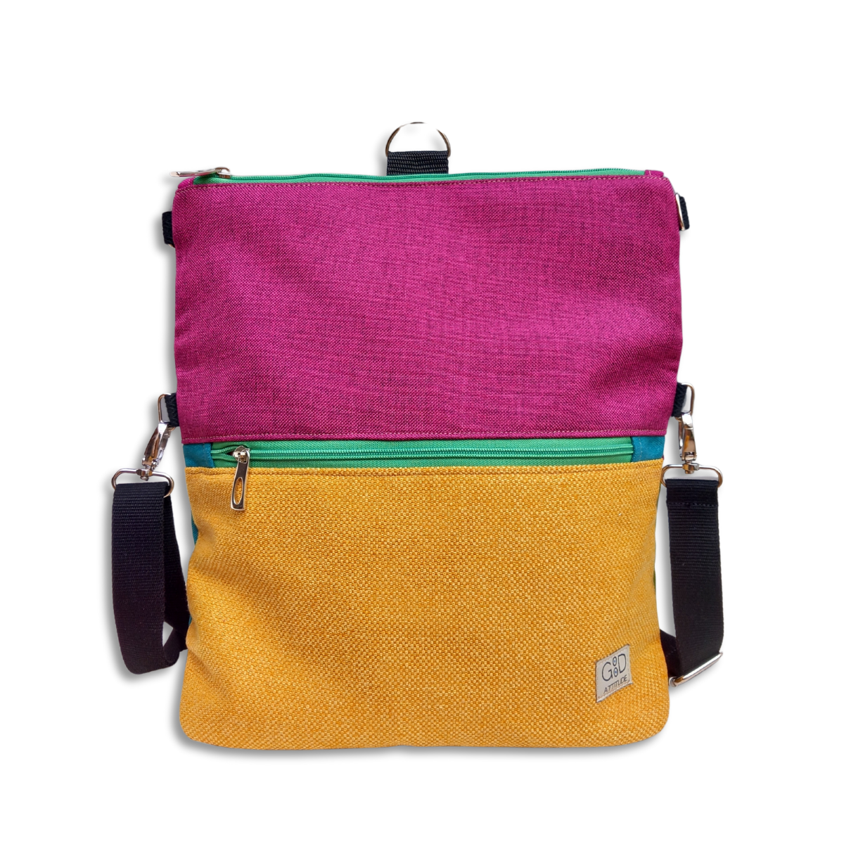 Camaleon multicolor, verde y mora