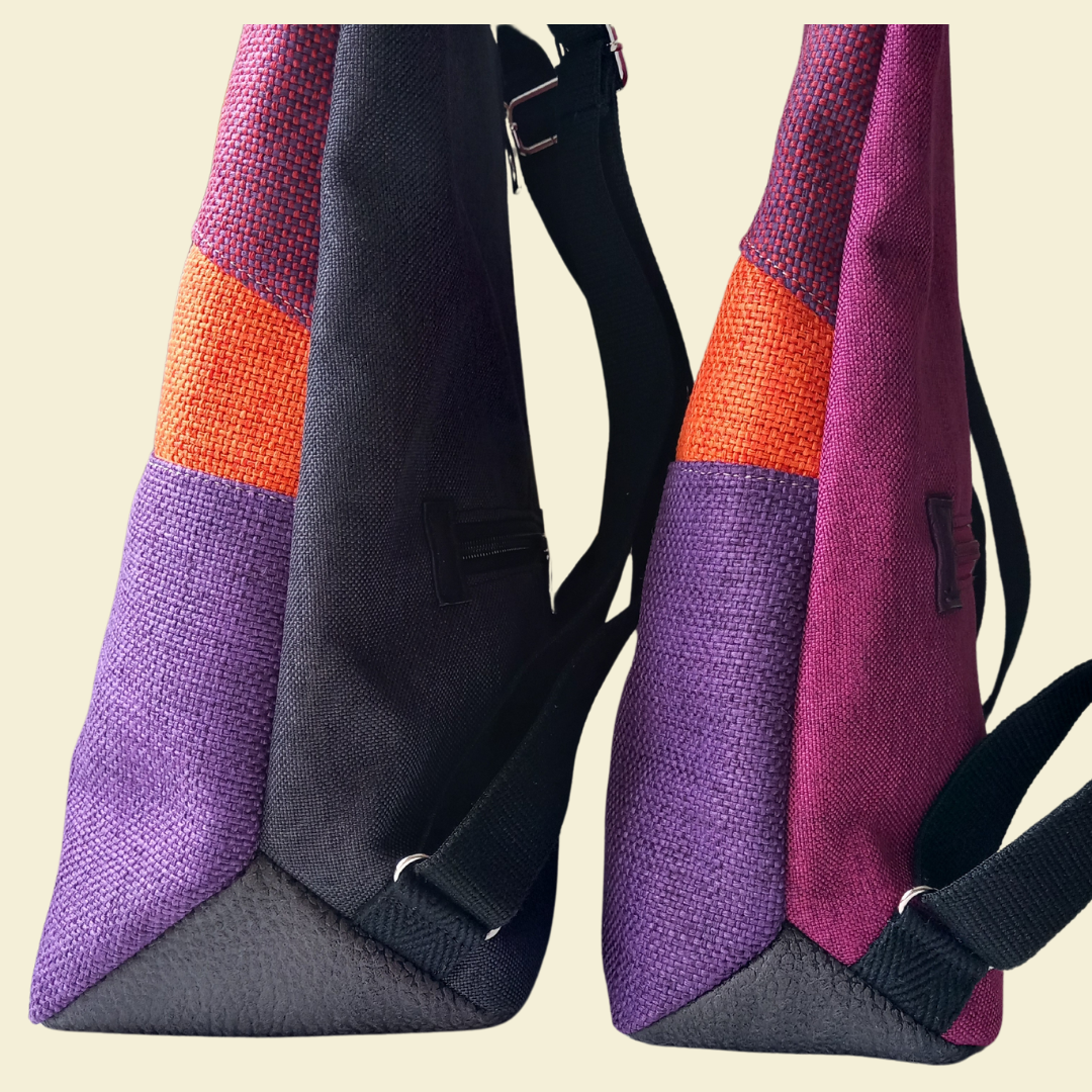 Mochila antirrobo Loira grises y rosas