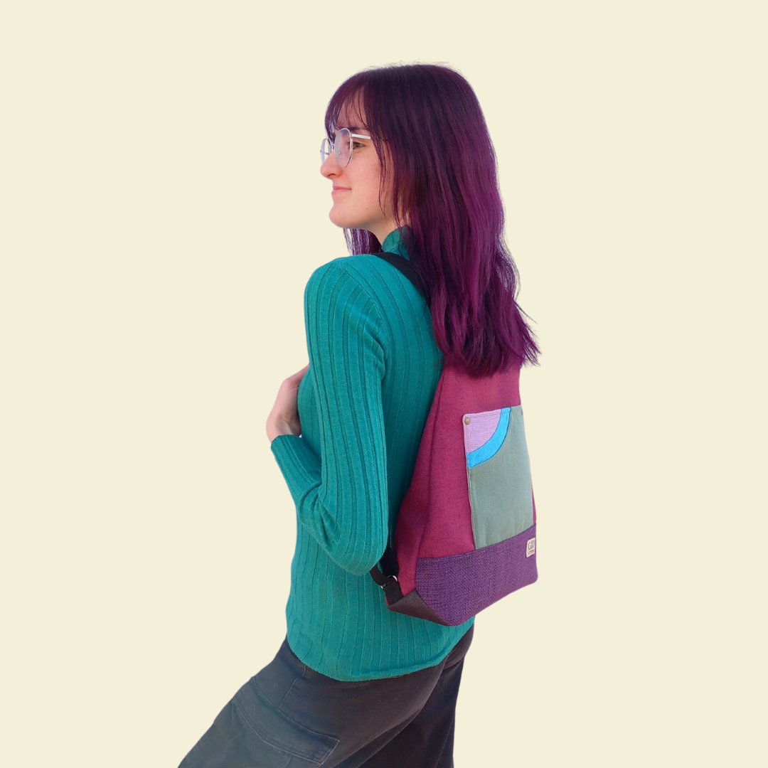 Mochila antirrobo Pocket mora y verde