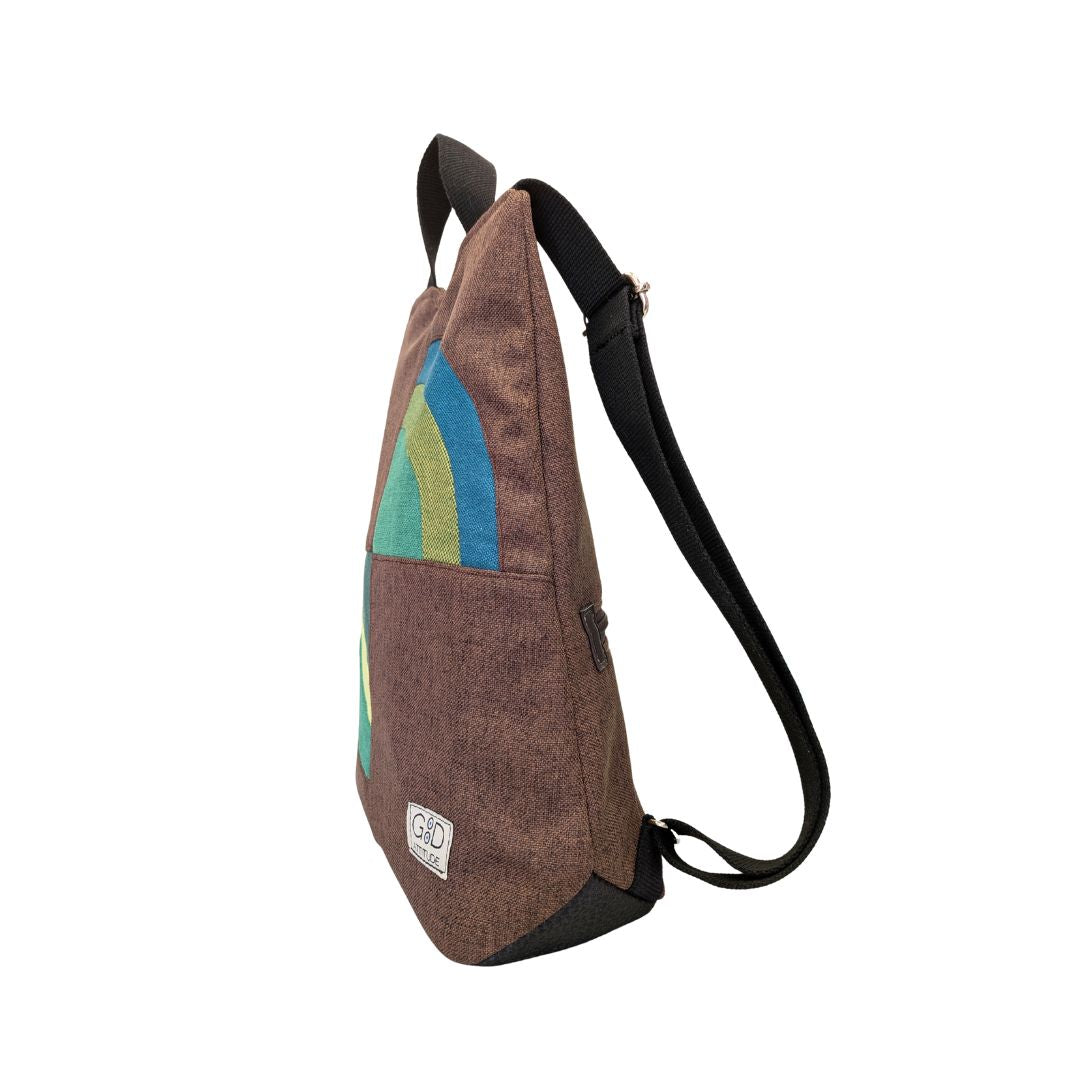 Mochila antirrobo Amanecer choco y verde