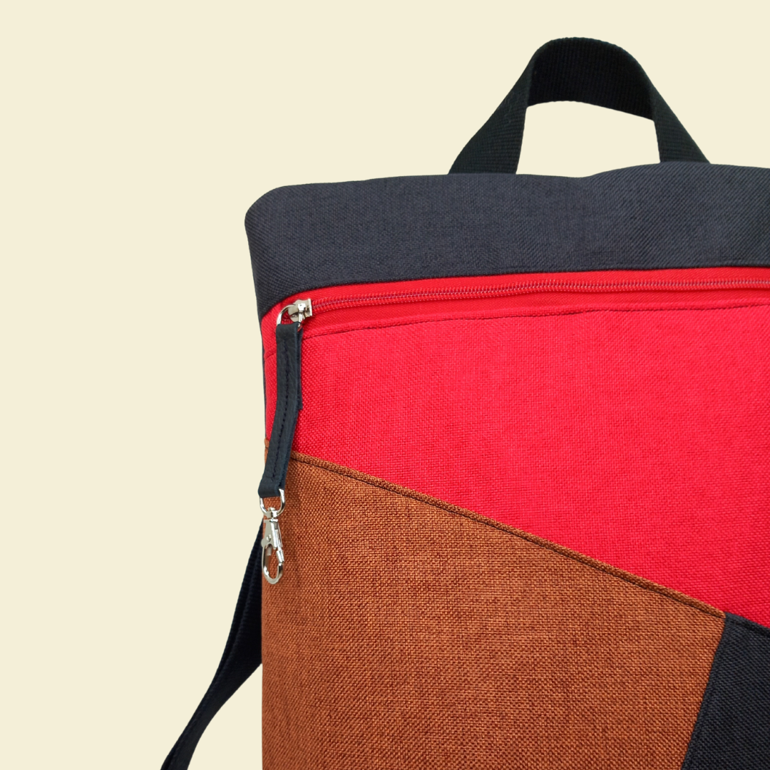 Mochila antirrobo unisex Domes rojo