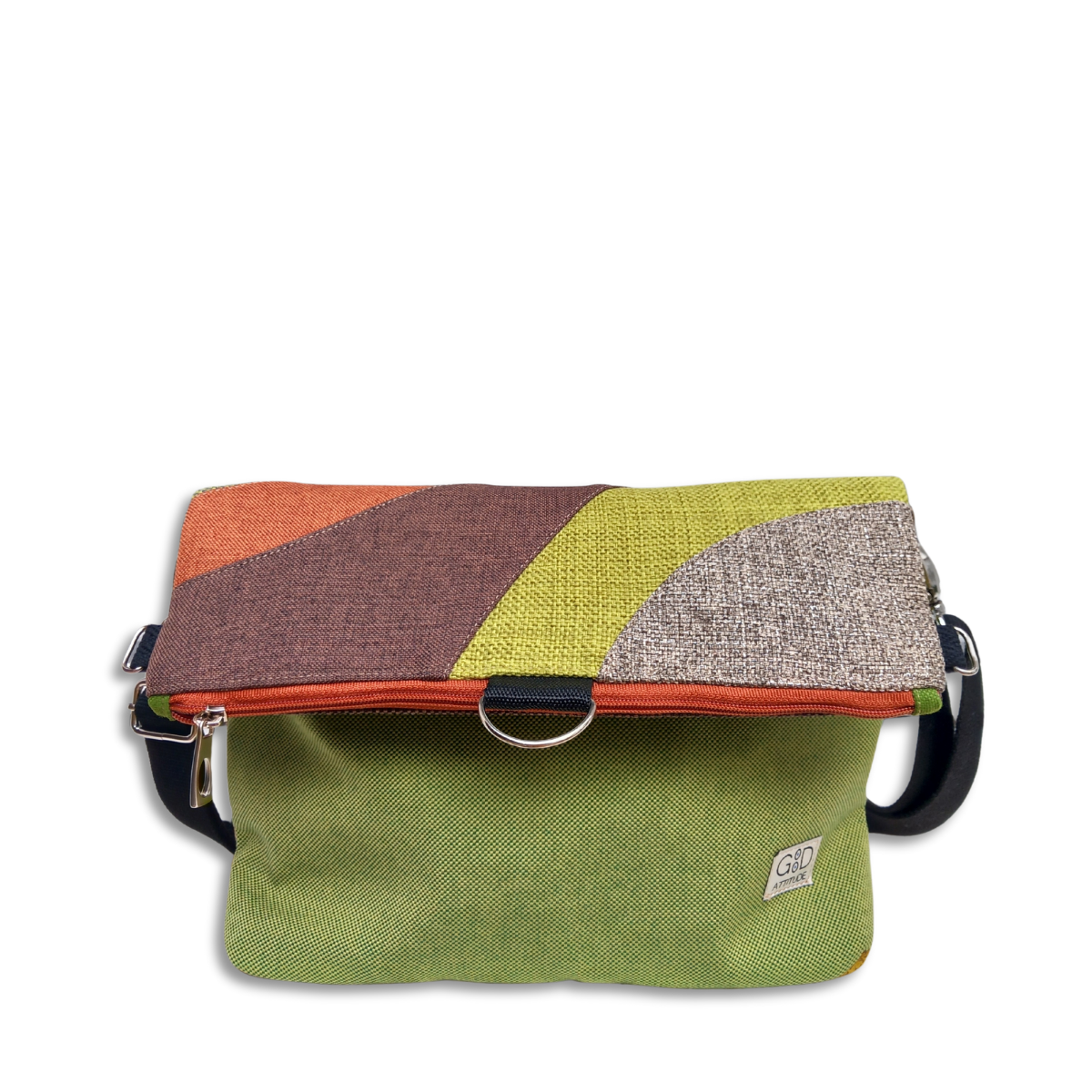 Bolso Camaleón choco y verde
