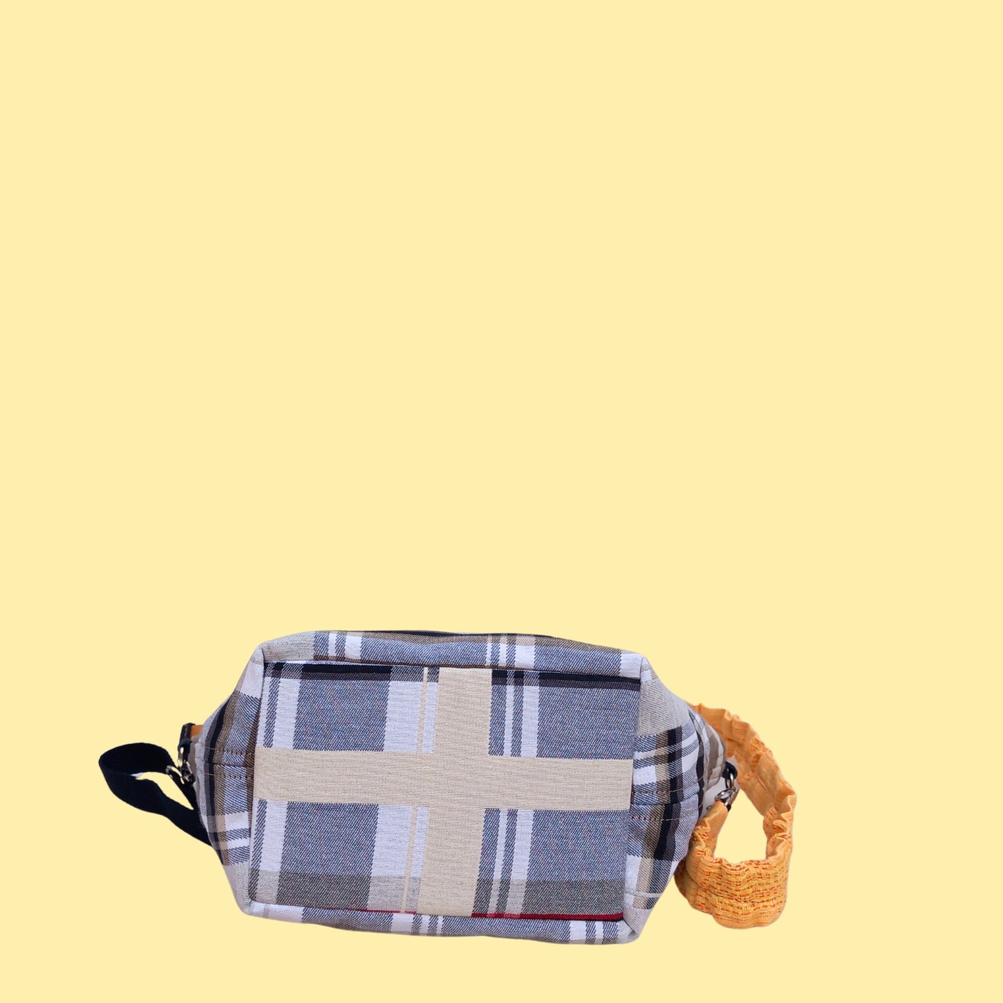 Bolso cabaset cuadros burberry grises