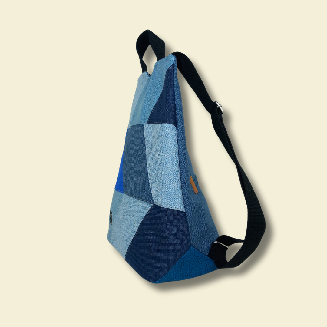 Mochila antirrobo Espigas azul