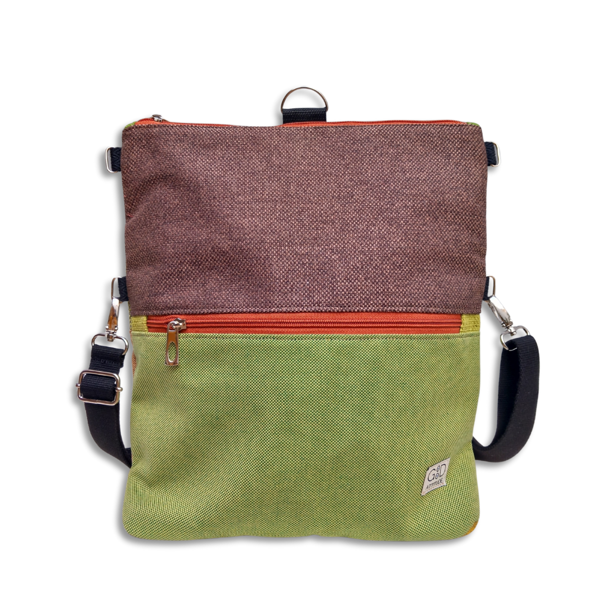 Bolso Camaleón choco y verde