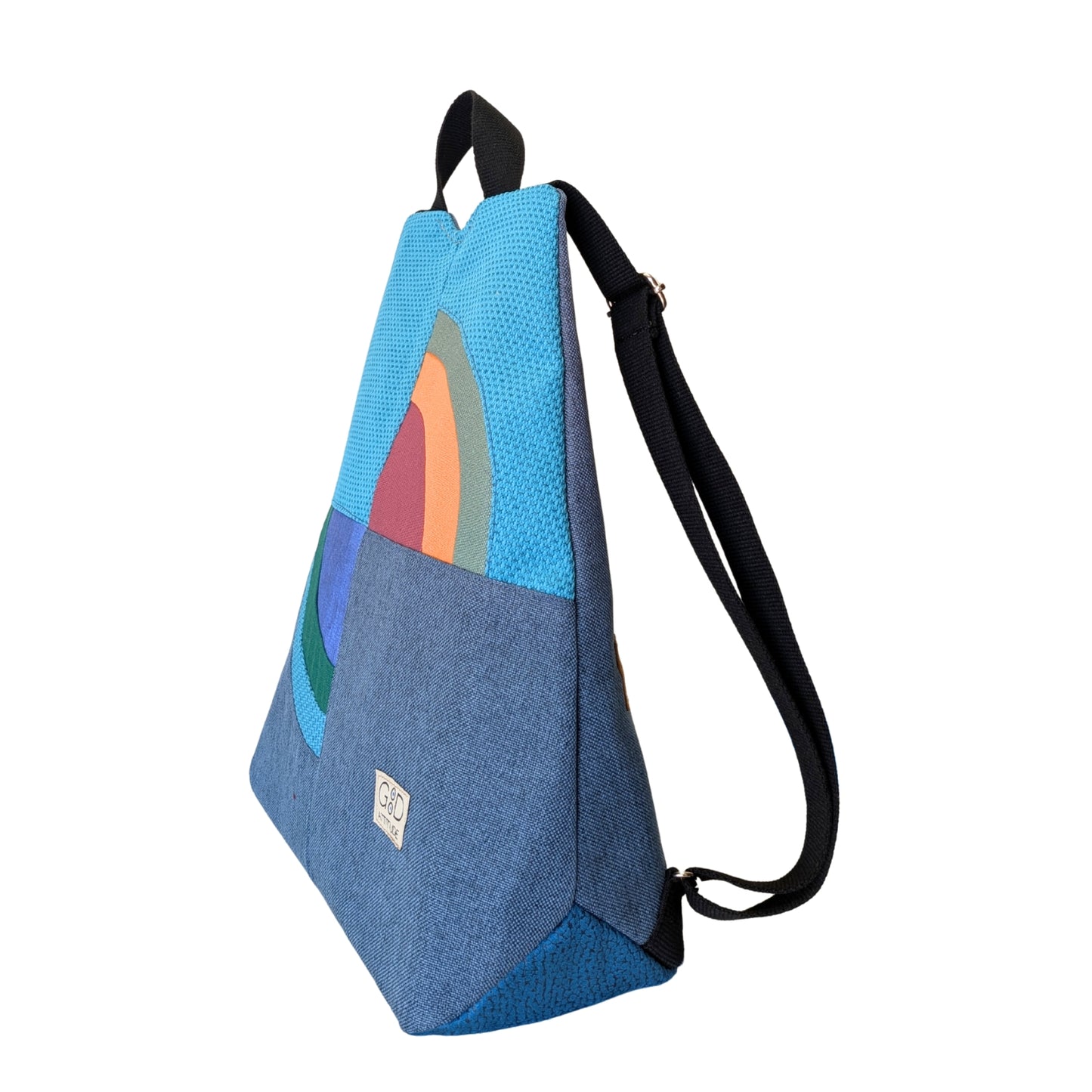 Mochila antirrobo Amanecer azul y turquesa