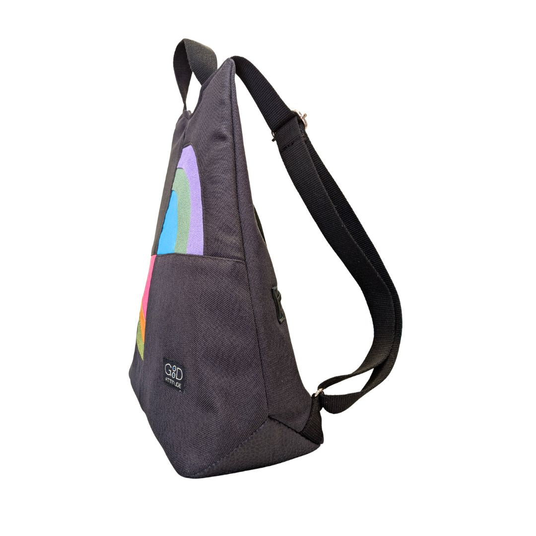 Mochila antirrobo Amanecer negro multicolor