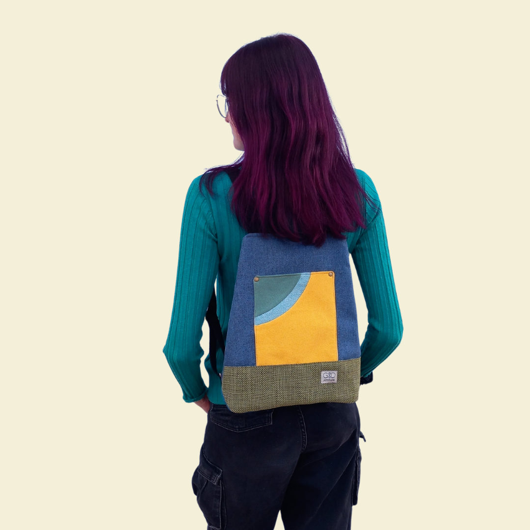 mochila antirrobo de diseño artesanal