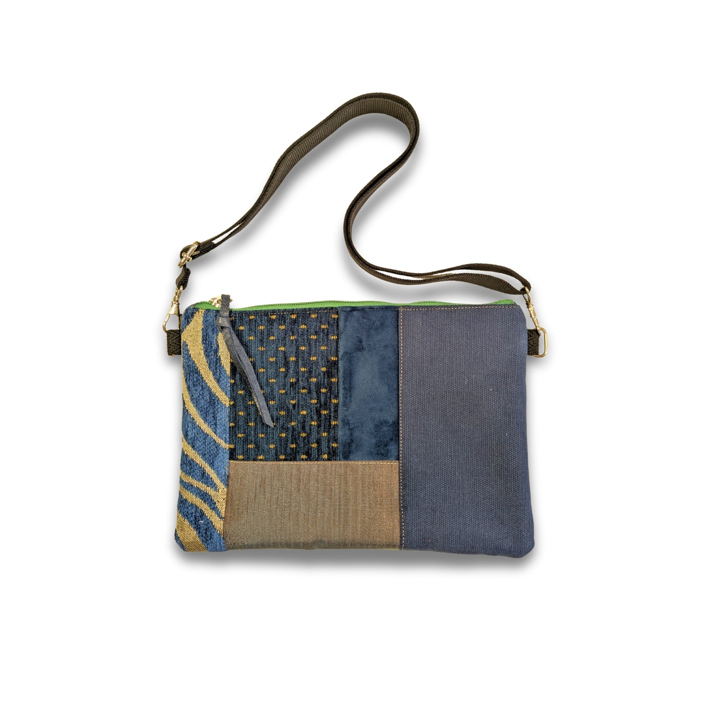 Bolso yin yang verde y azul