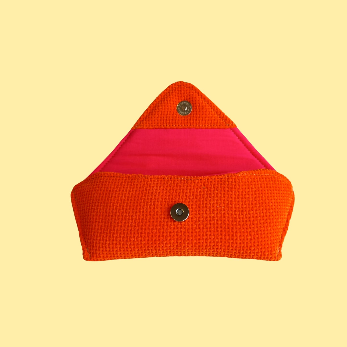 Funda para gafas retro naranja