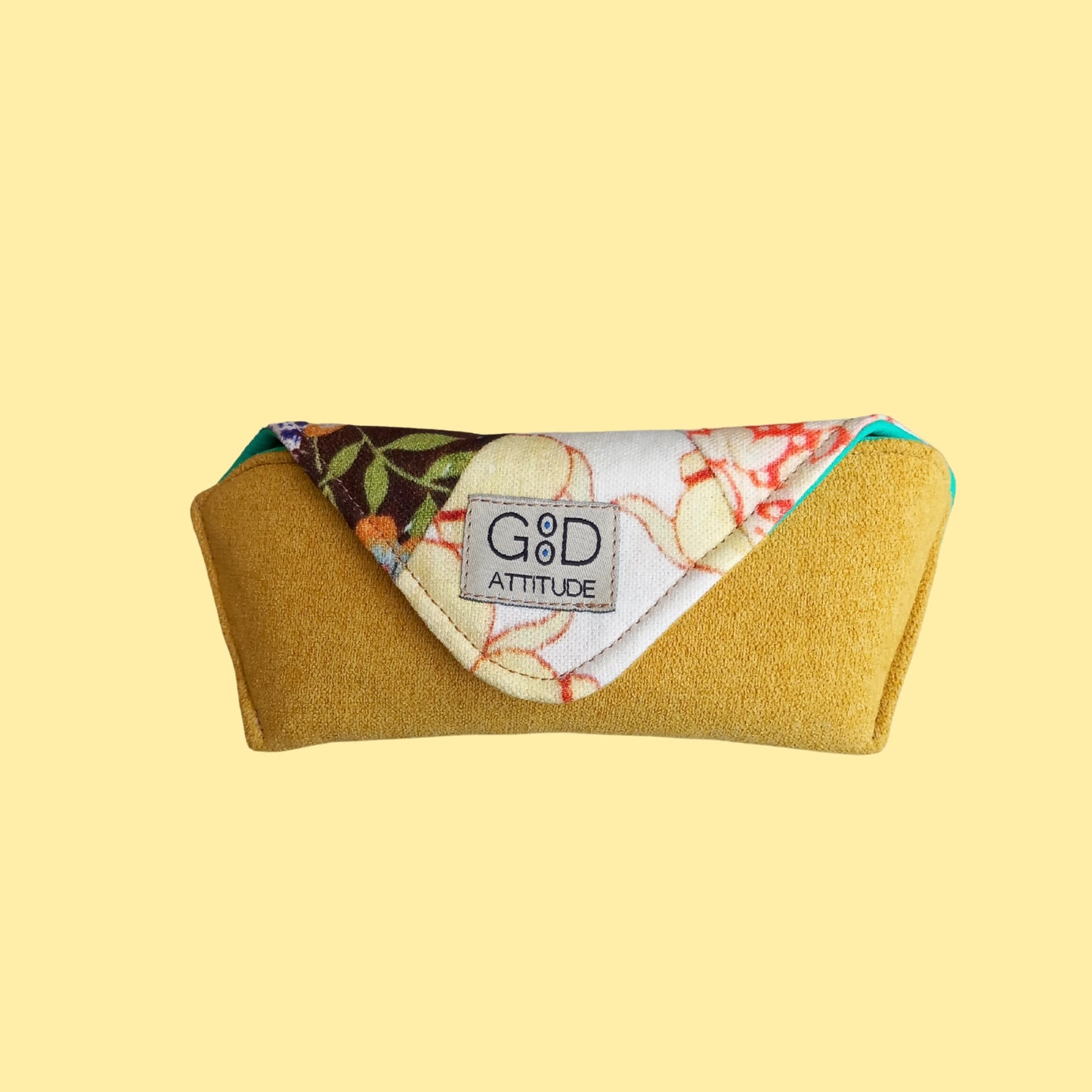 Funda para gafas patch amarillo
