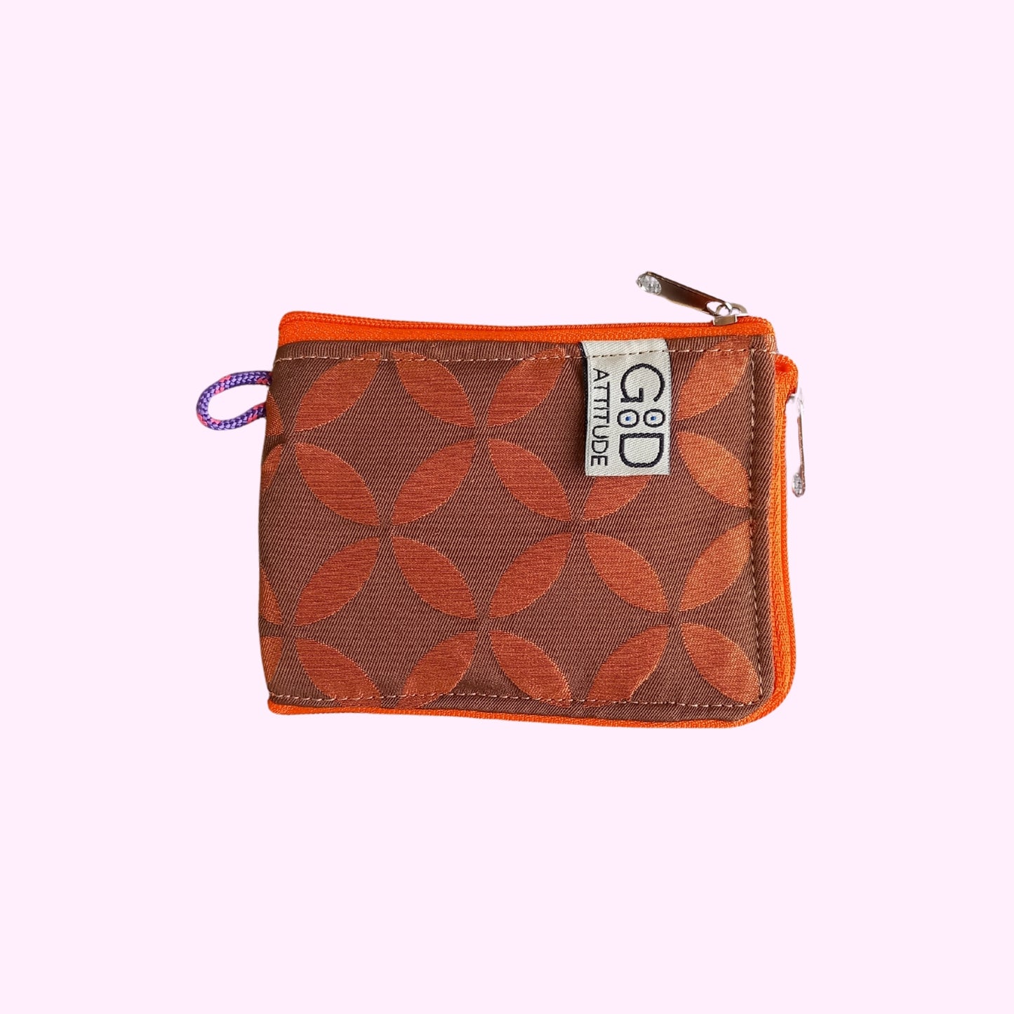 Monedero hojas naranja