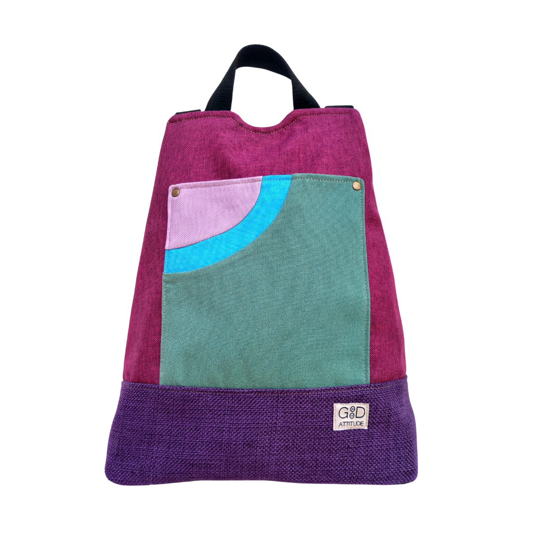 Mochila antirrobo Pocket mora y verde