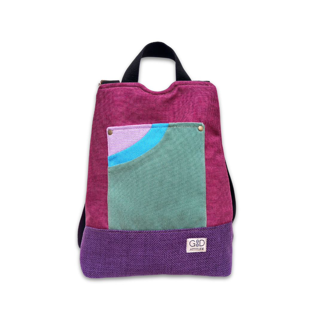 Mochila antirrobo Pocket mora y verde
