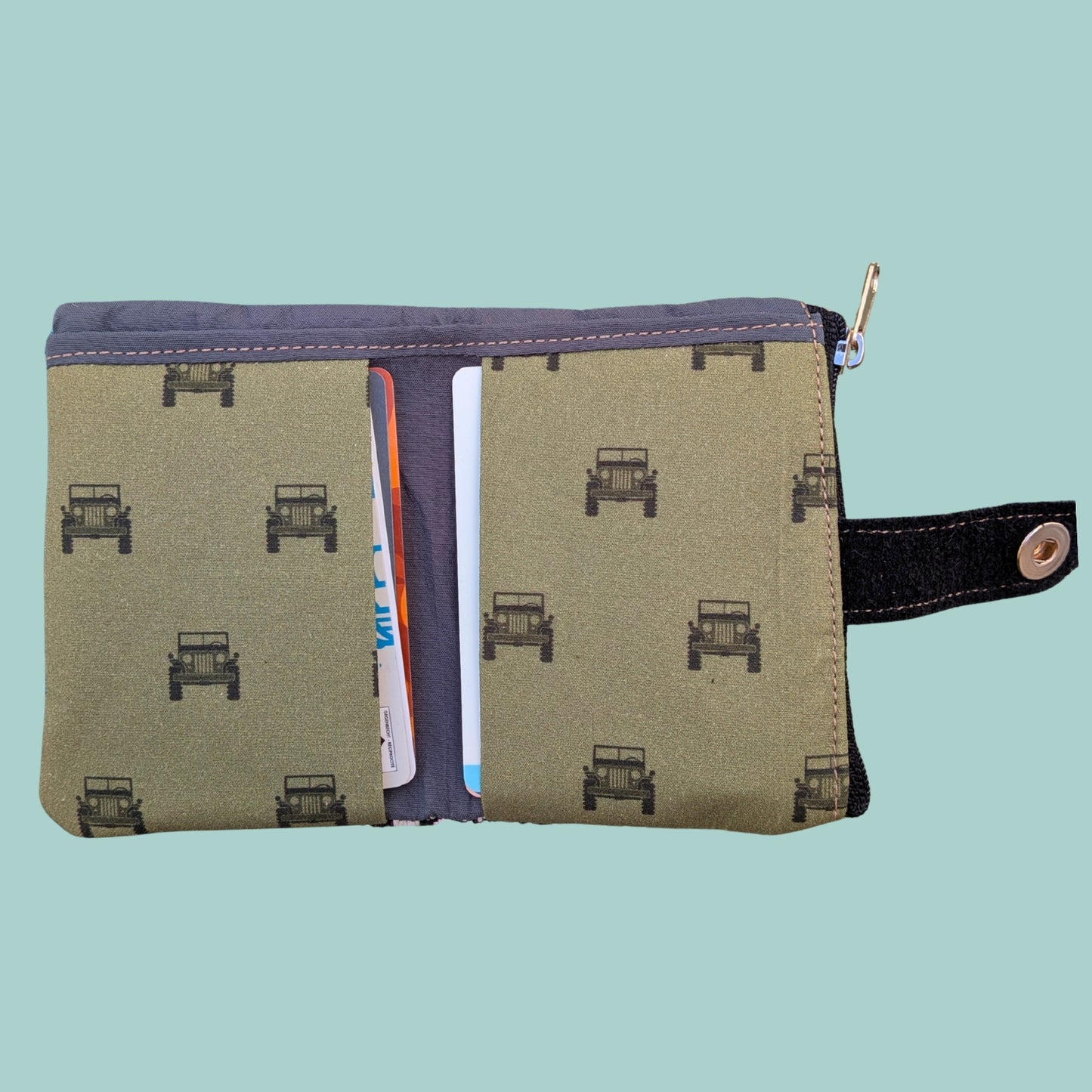 Cartera Minimal verde