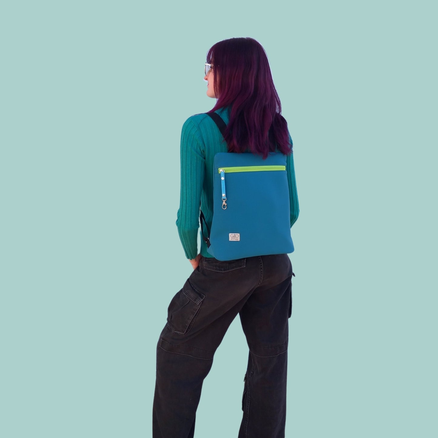 Mochila antirrobo Loira Ares turquesa fluor