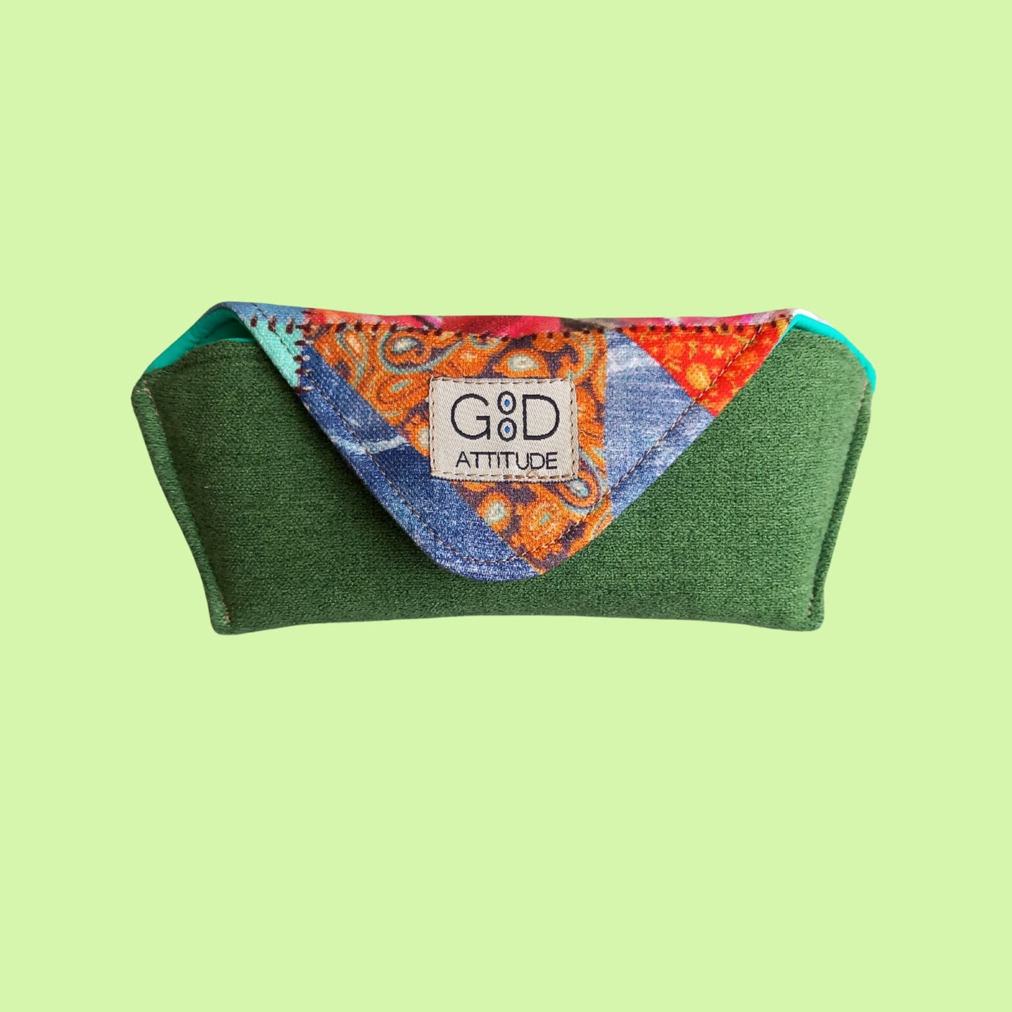 Funda para gafas patch 2 verde