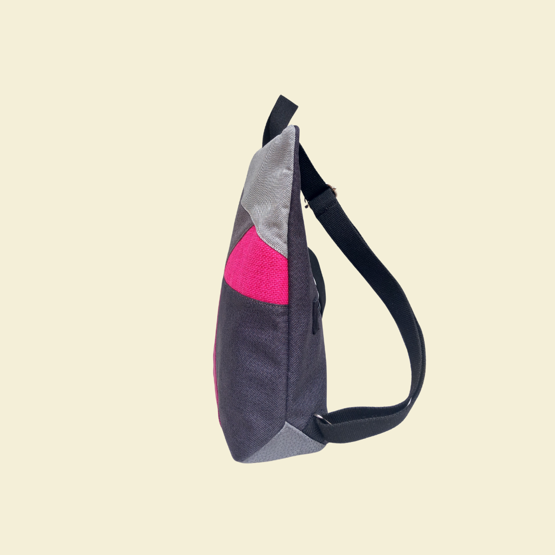 Mochila antirrobo Loira grises y rosas