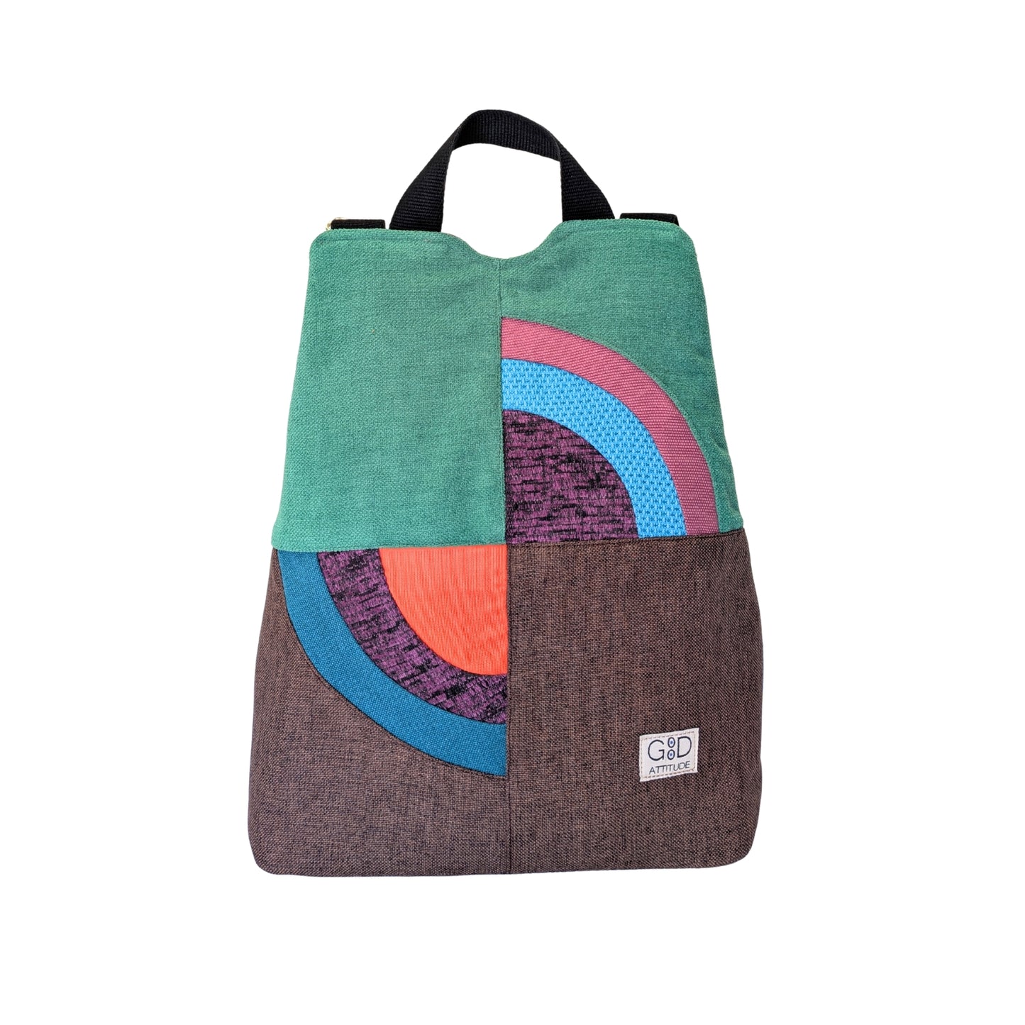 Mochila antirrobo Amanecer choco y verde