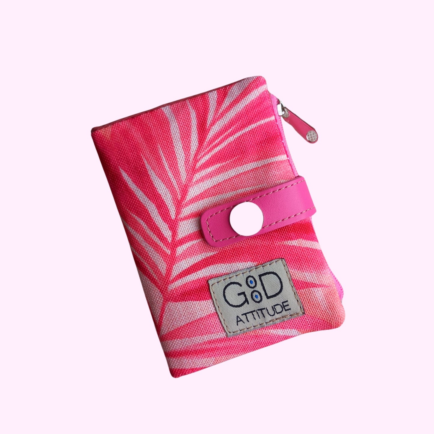 Cartera Minimal palmeras rosa