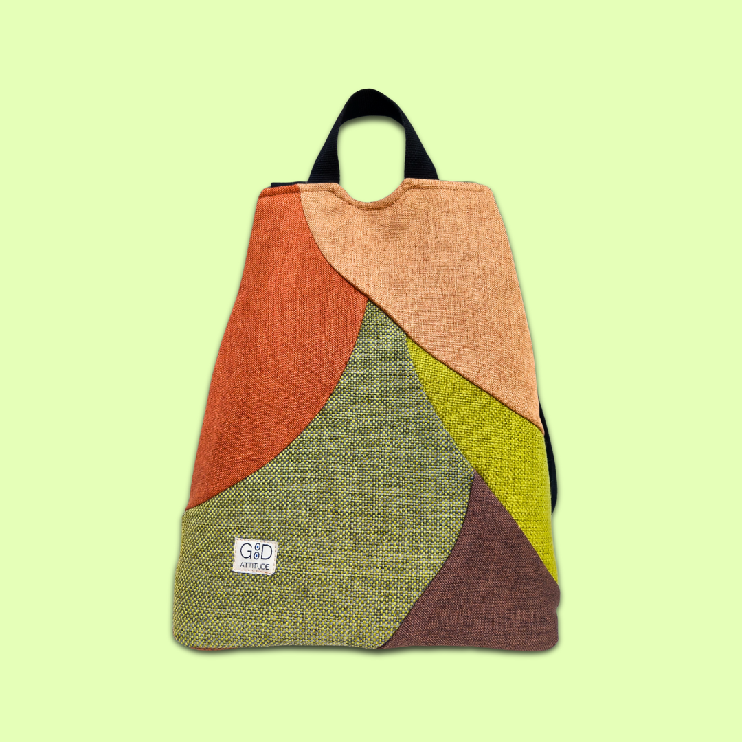 Mochila antirrobo Irati tierra y verdes