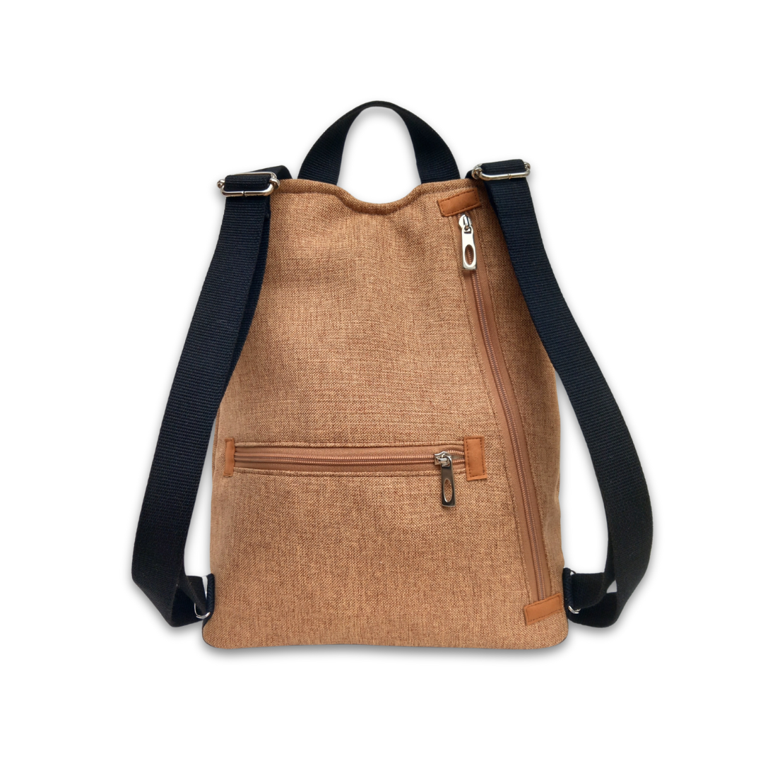 Mochila antirrobo Pocket naranja y amarillo