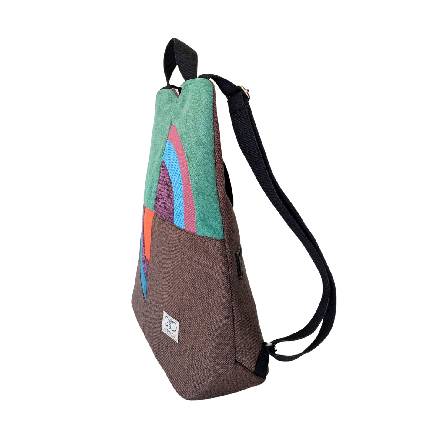 Mochila antirrobo Amanecer choco y verde