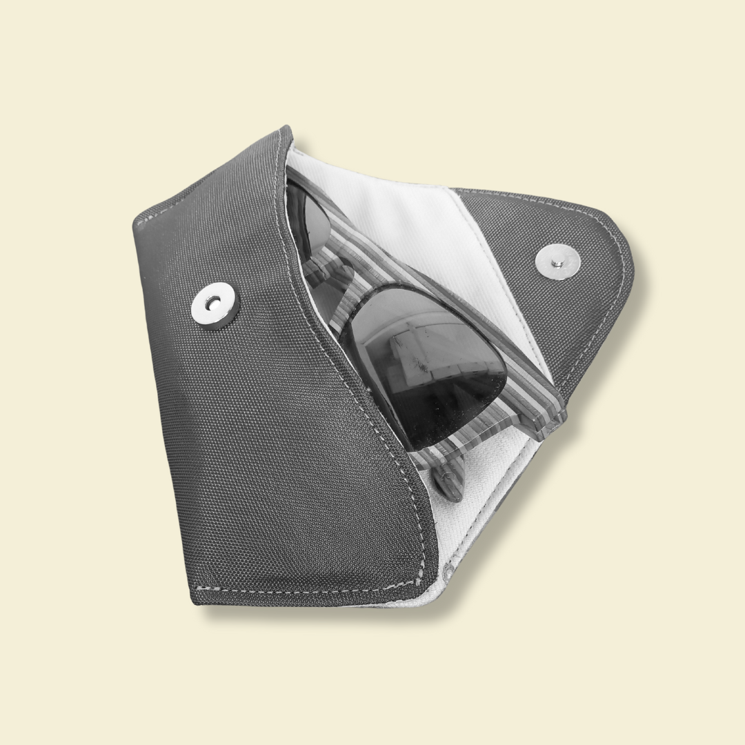 Funda para gafas retro rosa