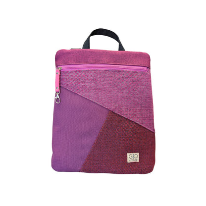 Mochila antirrobo artesanal Domes PEQUEÑA morados